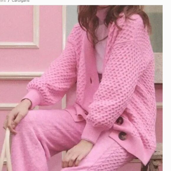 SPELL Highland Knit Pants, Fuschia, Size S/M - Picture 3 of 6